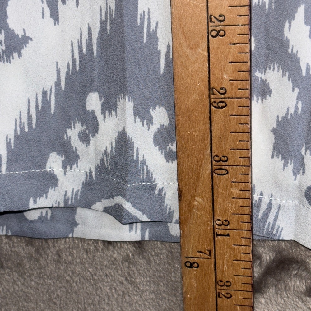 Lulus Shift Mini Dress Womens Small Give Me a Print Light Slate Gray Round Neck - Picture 11 of 12